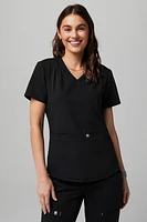 Stat Pleat Scrub Top