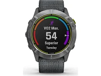 Garmin Enduro - Steel with Gray UltraFit Nylon Strap