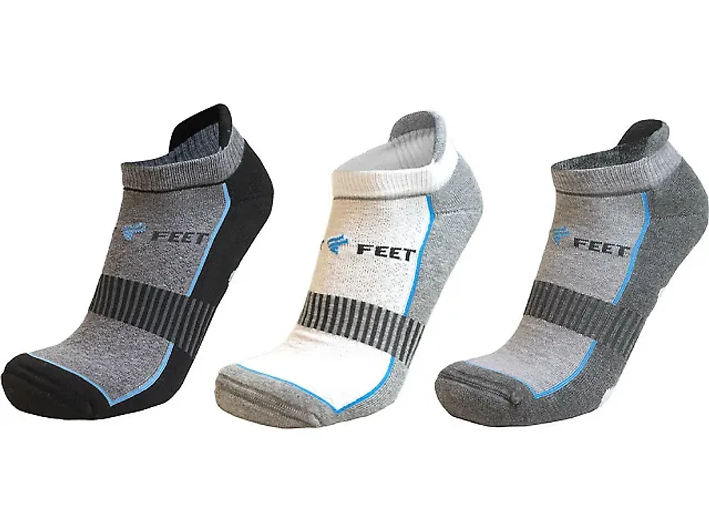 Fleet Feet No Show Socks - 3-Pack