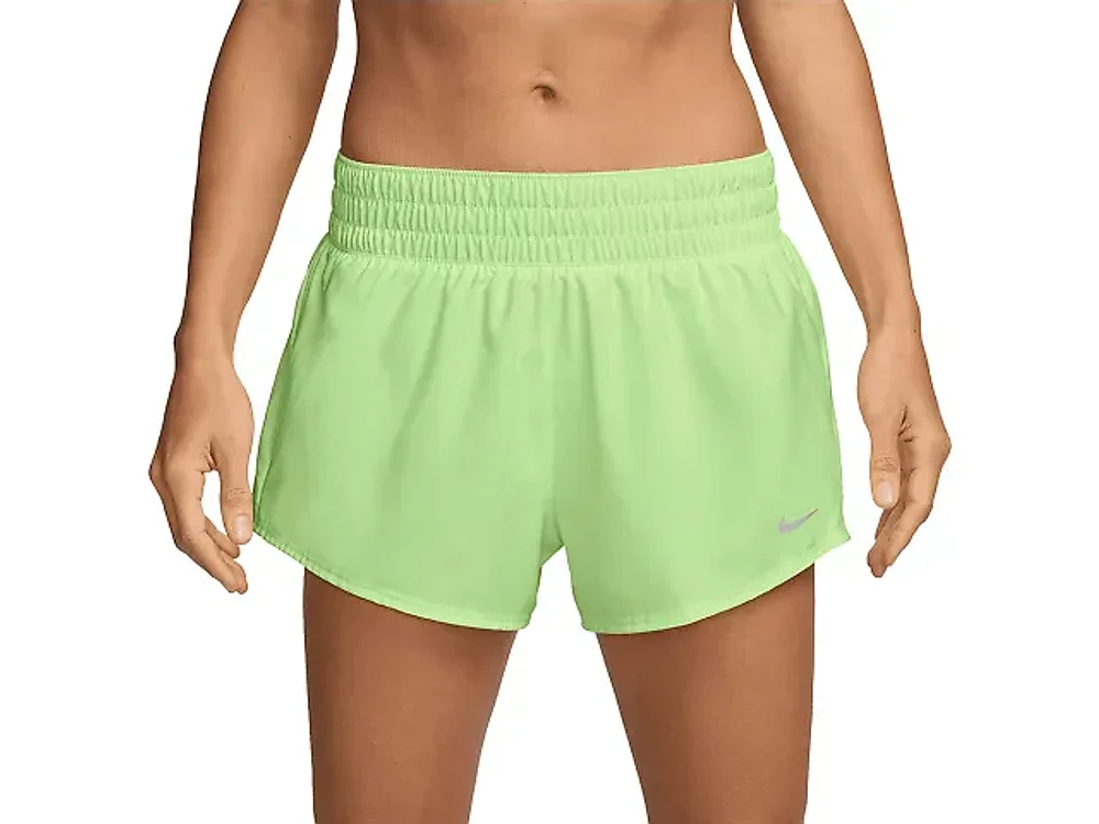 Women's | Nike One Dri-Fit Mid Rise 3 Brief Lined Shorts