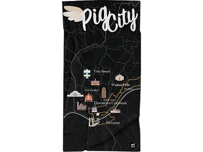 Sprints Pig City Car Seat Cover Towel