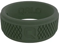 Men's | Qalo Crosshatch Silicone Ring