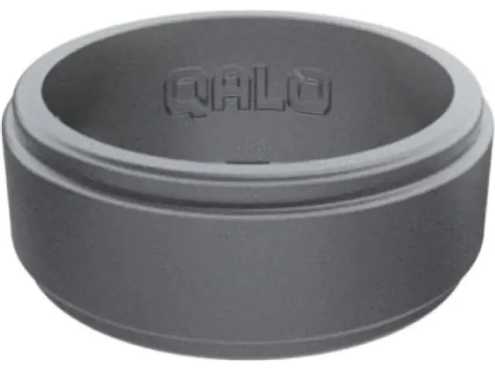 Men's | Qalo Polished Step Edge Silicone Ring