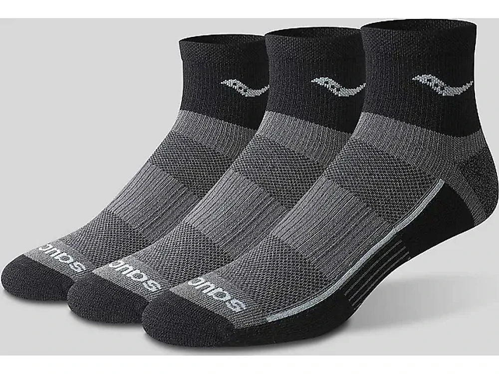 Saucony Inferno Quarter 3 Pack Socks
