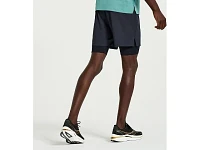 Mens's | Saucony Pinnacle 5" 2-in-1 Shorts