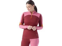 Women's | Smartwool Classic Merino Base Layer Colorblock 1/4 Zip