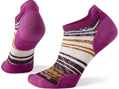 Women's | Smartwool Run Zero Cushion Striped Low Ankle Sock