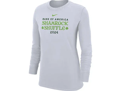 Women's | Nike Core Cotton Long Sleeve Tee - Shamrock Shuffle 2024