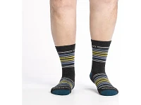 Men's | Wide Open Multi Stripe Cushioned Micro Crew Sock