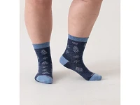 Women's | Wide Open Foliage Lightweight Micro Crew Sock