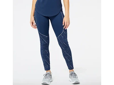 Women's | New Balance Reflective Print Impact Run Heat Tight