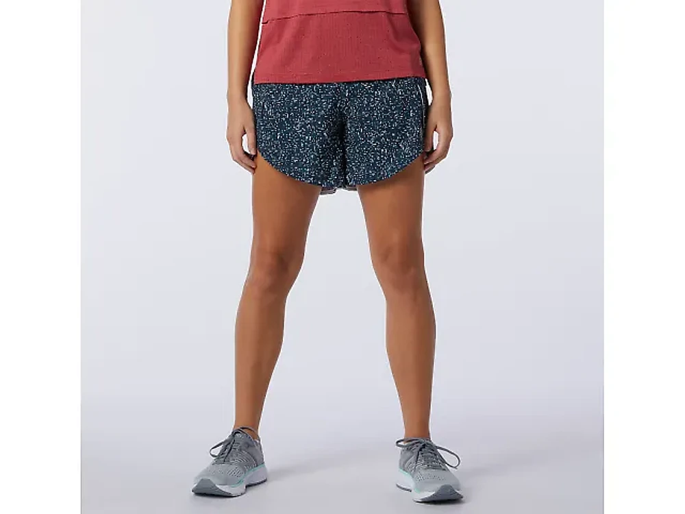 Women's | New Balance Printed Impact Run 5" Short