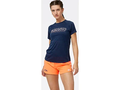 Women's | New Balance Printed Impact Run Short Sleeve - United Airlines NYC Half