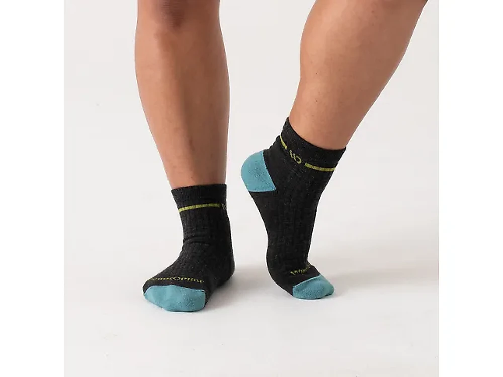 Women's | Wide Open Single Stripe Cushioned Quarter Sock