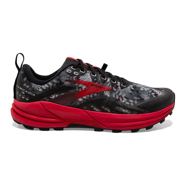  Brooks Women's Cascadia 16 GTX Waterproof Trail Running Shoe -  Black/Blackened Pearl/Coral - 6 Medium