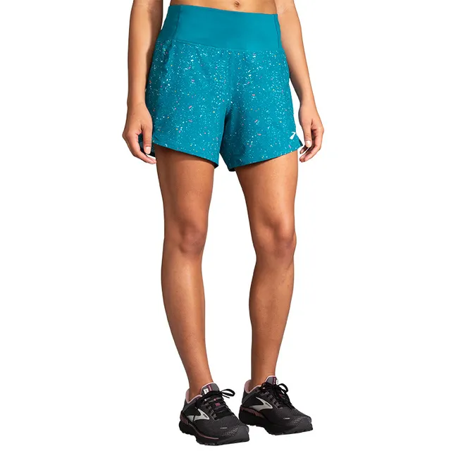 Fabletics Breathe Run Short Womens Orange Nectar/Island Escape/Reflective  Silver Size