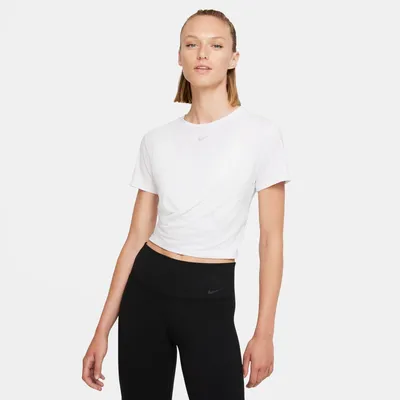 Women's | Nike Dri-FIT One Luxe Twist Cropped Short-Sleeve Top
