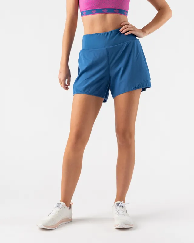 Lululemon Speed Up Mid-Rise Lined Short 4 in Blue