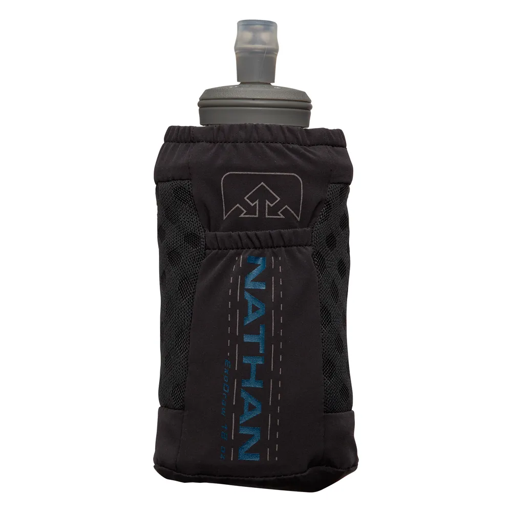 NATHAN Speeddraw Plus Insulated Flask Water Bottle 18 Oz Black