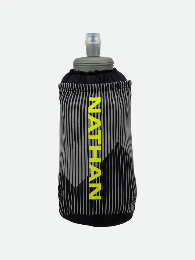 Nathan 10 oz Push-Pull Cap Flask 2-Pack Silver