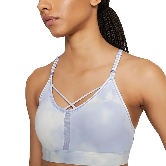 NIKE TRAINING Pink Salt DRI-FIT INDY ICON CLASH SPORTS BRA BIG KID