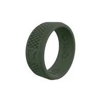 Men's | Qalo Crosshatch Silicone Ring