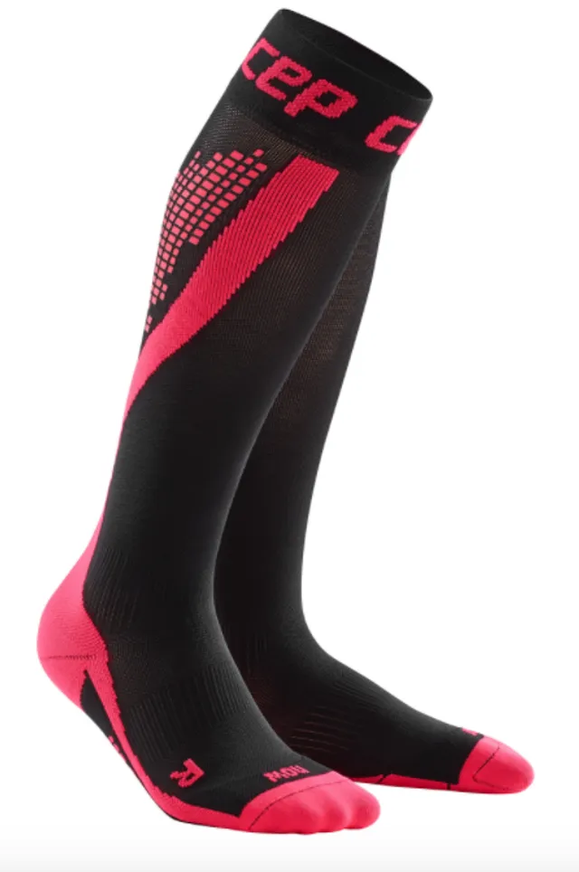 CEP Compression Calf Sleeves Nighttech IV Women's RRP £ 35 Green / Black