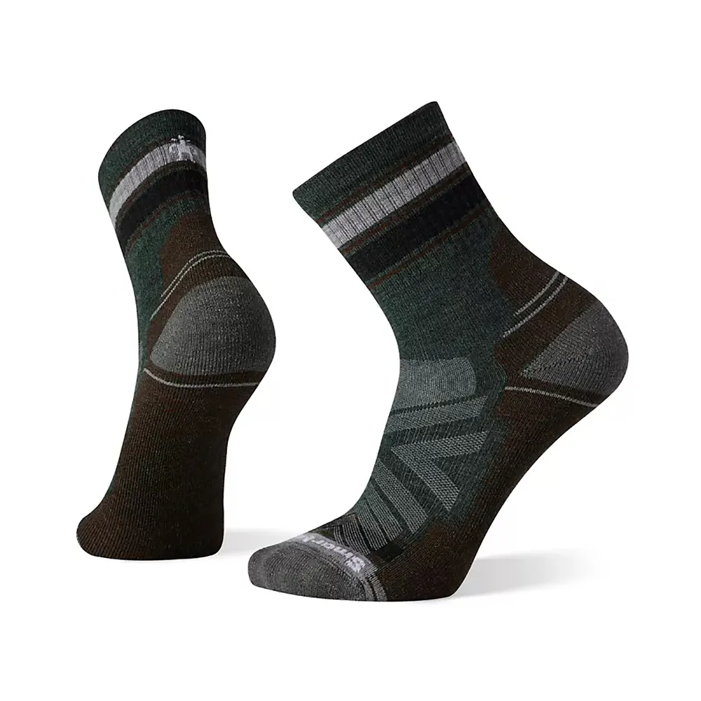 Smartwool Men's, Smartwool Hike Light Cushion Striped Mid Crew Sock