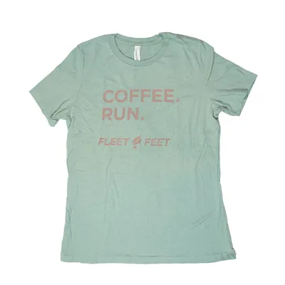Women's | Fleet Feet 'Coffee Run' Relaxed Fit Short Sleeve - Heritage Collection