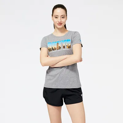 Women's | New Balance 2022 NYC Marathon Sunset Skyline Graphic Tee