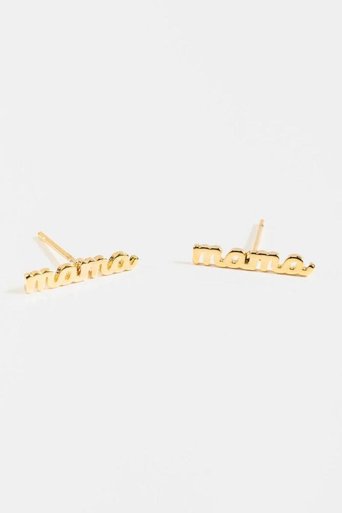 Francesca's MAMA Linear Drop Earrings