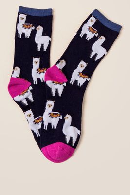 Mallorca Llama Crew Socks