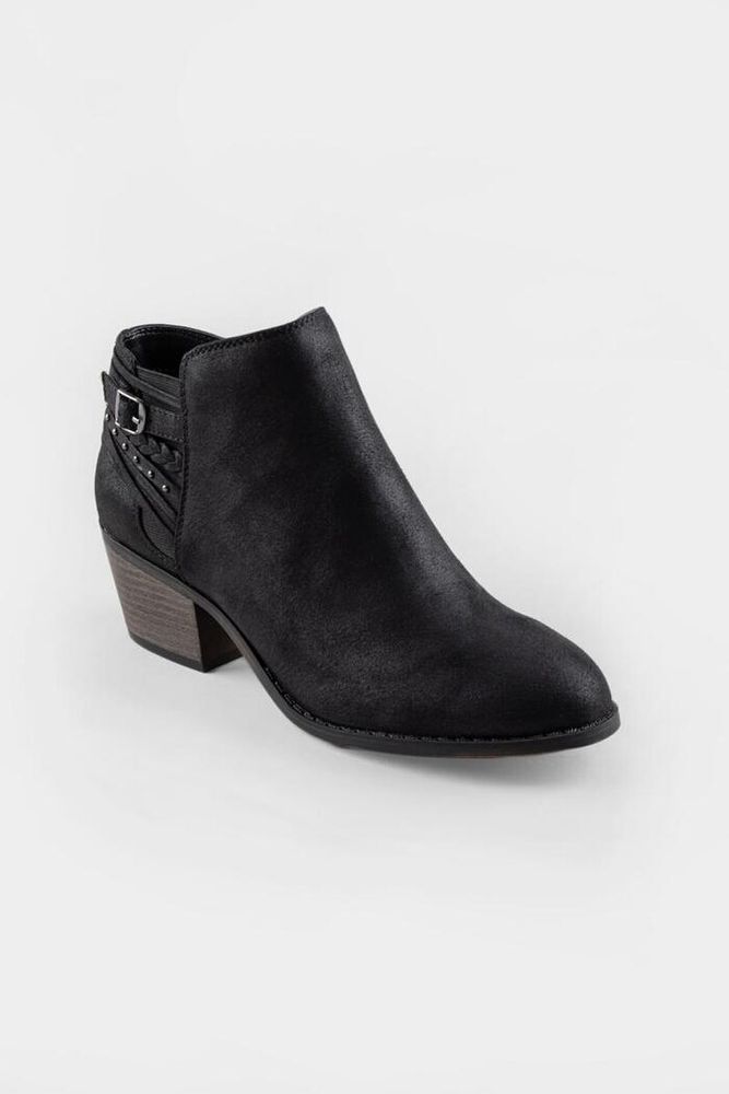 Fergalicious Brawn Braided Back Strap Ankle Boot
