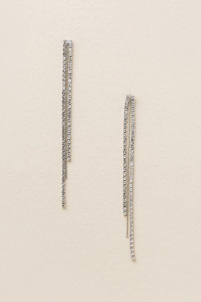 Zoe Clover Linear Drop Earrings