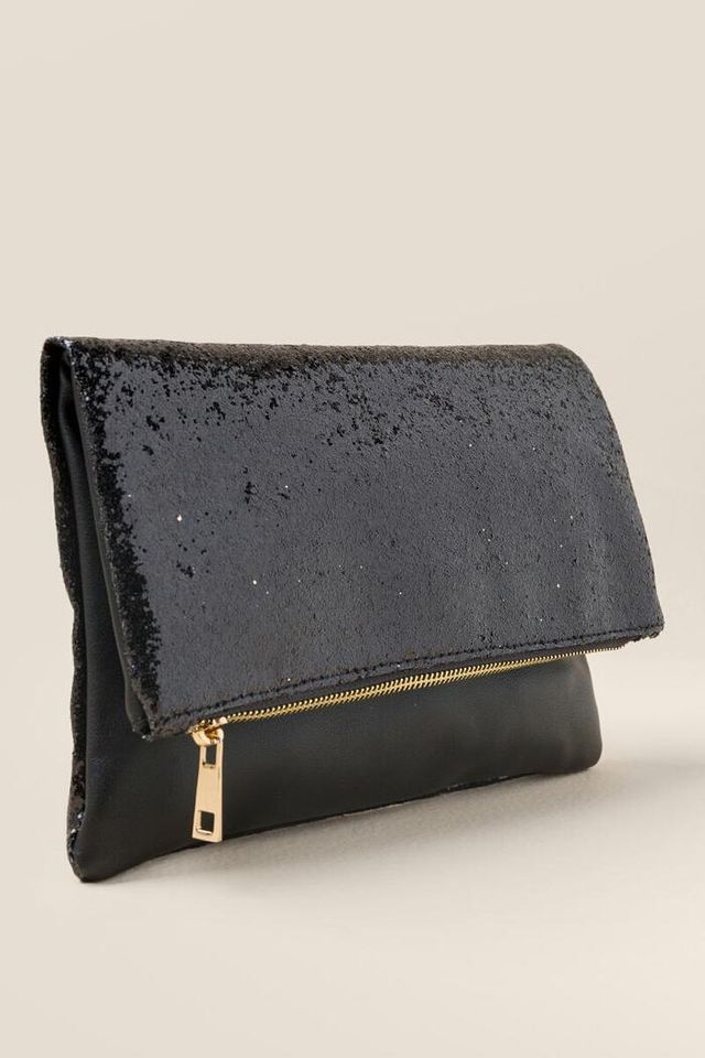 Clare V - Wallet Clutch in Shimmer Stars