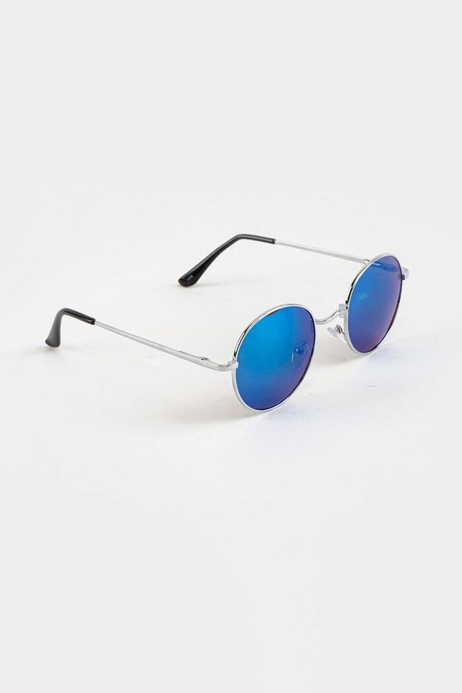 Metal Mirror Round Sunglasses