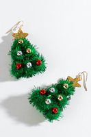 Tacky Pom Christmas Tree Earrings
