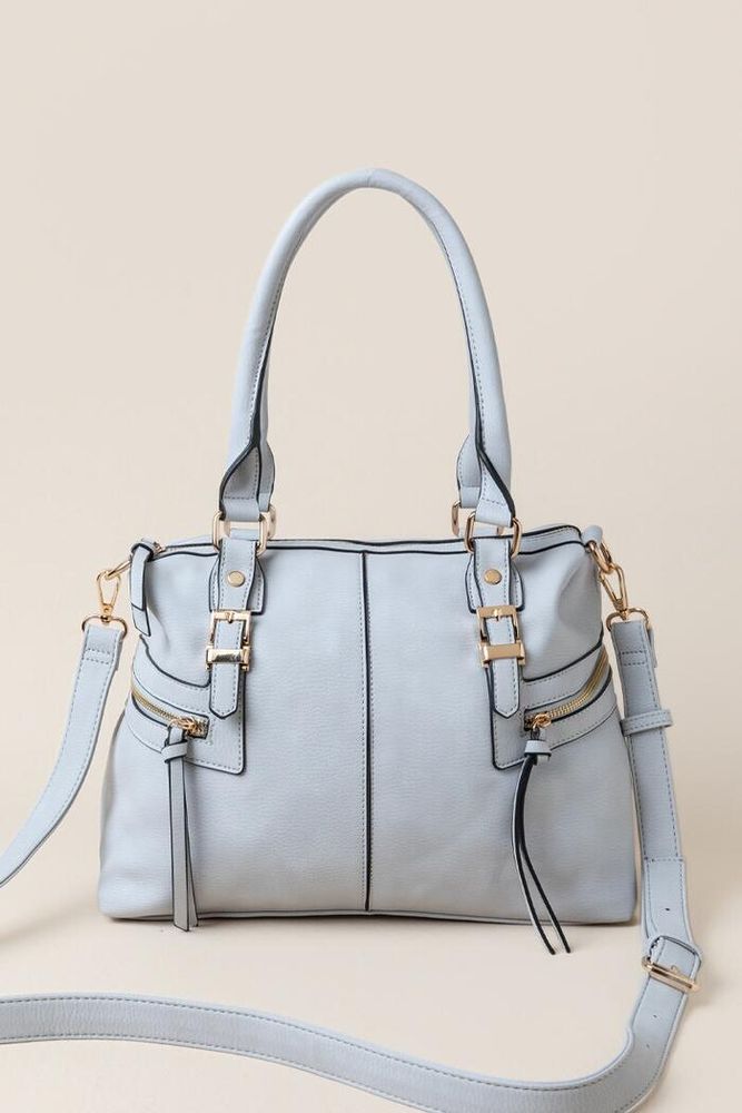 Ava Double Zipper Satchel