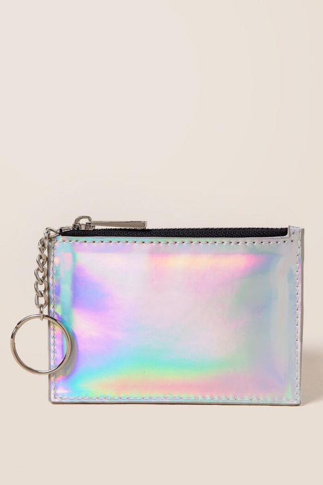 Iridescent Mini Backpack Coin Purse Keychains