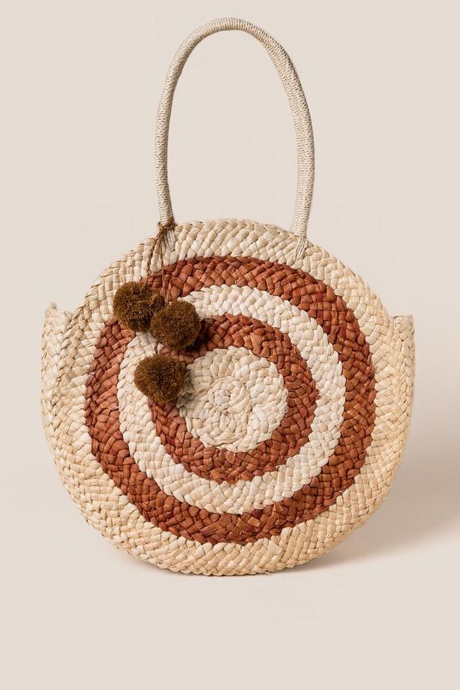 AEO Round Straw Tote