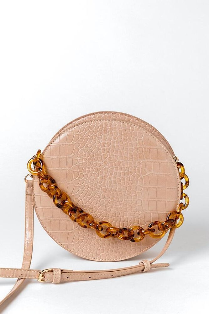 Kim Croc Embossed Leather Crossbody Bag