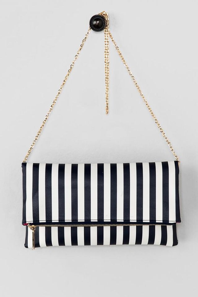 Francesca's Ana Stripe Clutch