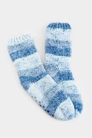 Lucy Spacedye Fleece Lined Socks in Blue