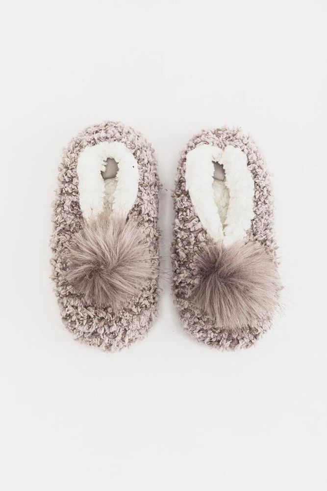 Mable Plush Knitted Slipper Socks