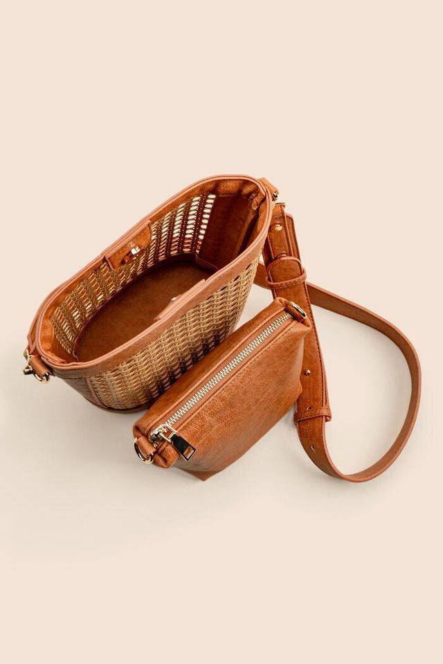 Maribel Mesh Bucket Crossbody