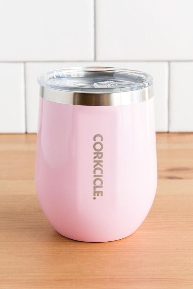 Corkcicle 12 oz Stemless-Rose Quartz