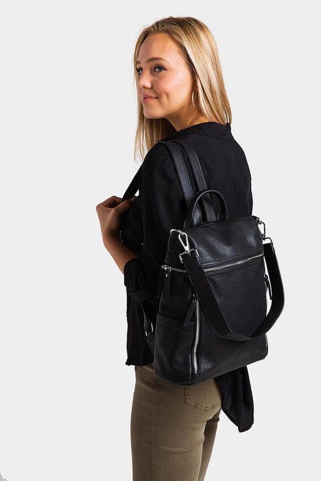 the francesca backpack in black