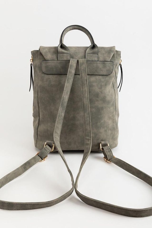 Francesca's Bennie Front Flap Snap Backpack