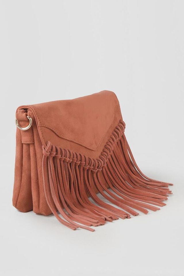 Francesca's Mareen Suede O Ring Crossbody