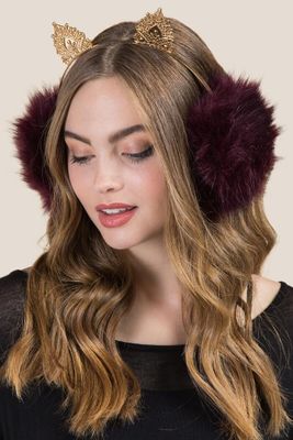 Francesca's Annie Unicorn Faux Fur Trapper Hat